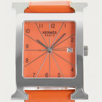 エルメス Hウォッチ コピー HERMES HH1.810.830/WOR レザー オレンジ マキシム メンズ